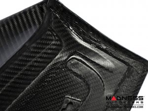 FIAT 500 Roof Spoiler - Carbon Fiber - ABARTH Style - High Gloss Clear Coat Finish